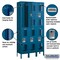Salsbury Industries Wardrobe Locker, Blue, Ventilated, 12 in. D 72362BL-U